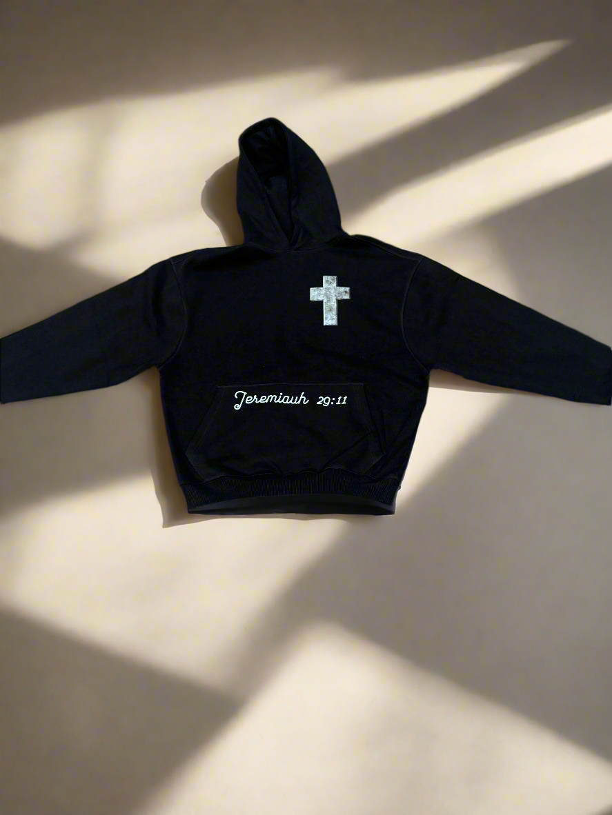 14 OZ Black Urban Hoodie