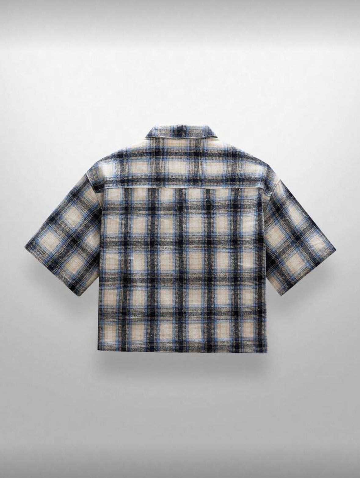 Blue rhinestone flannel