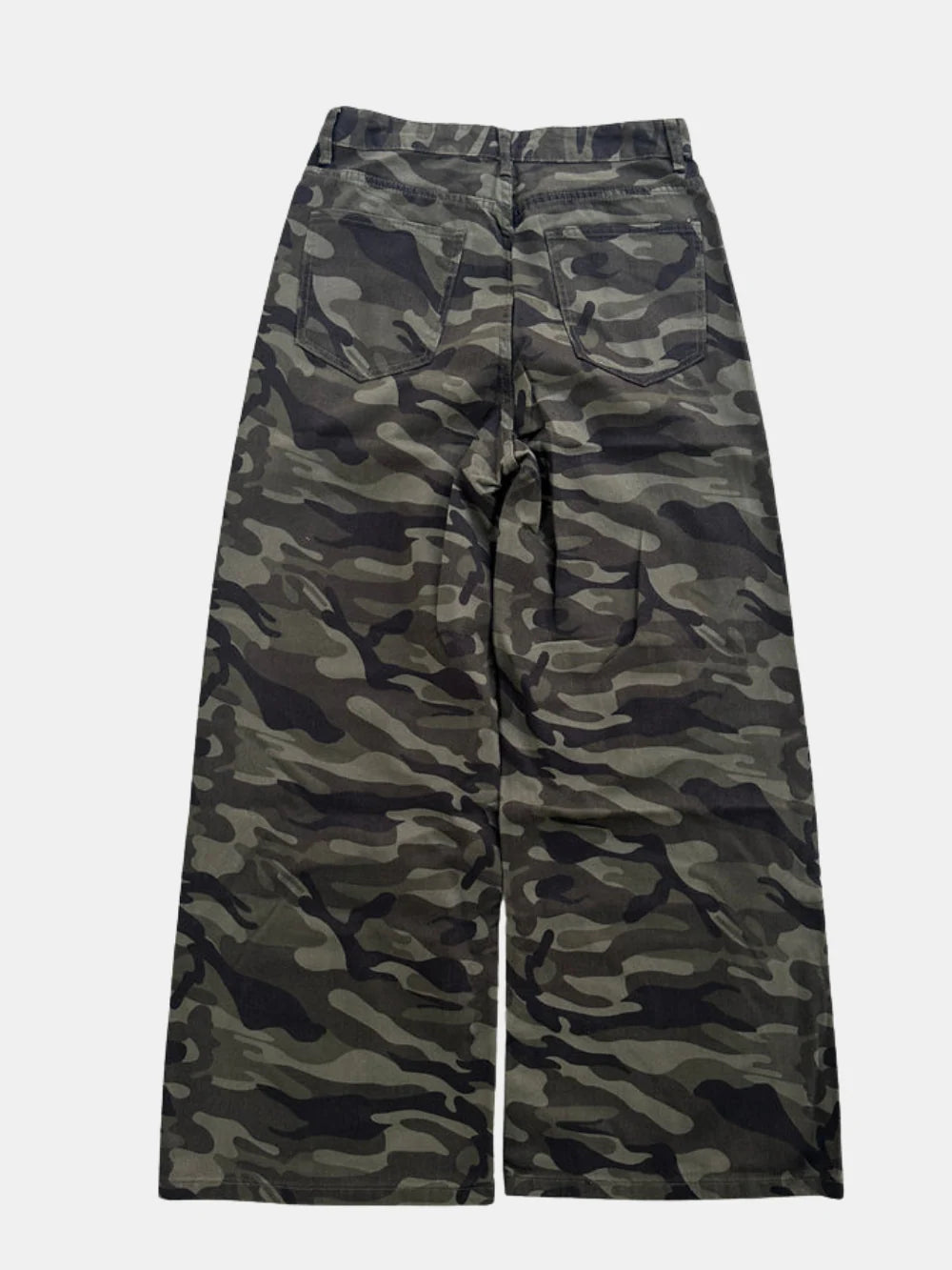 Camo baggy denim