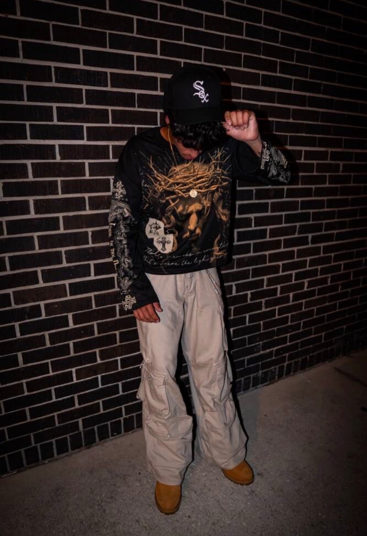 "Ascension" black long-sleeve