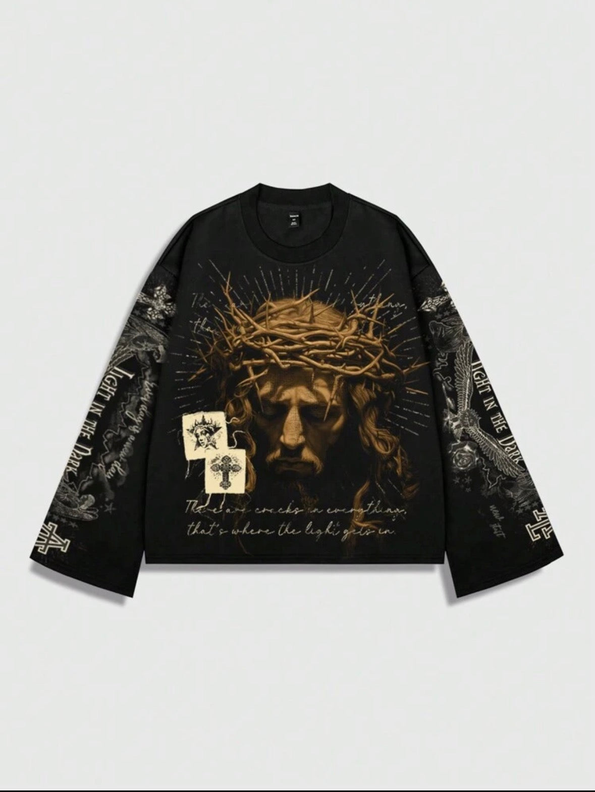 "Ascension" black long-sleeve