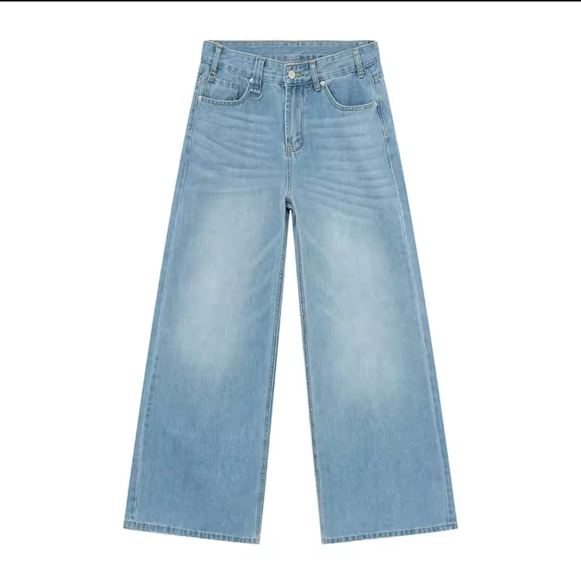 Baggy light blue denim