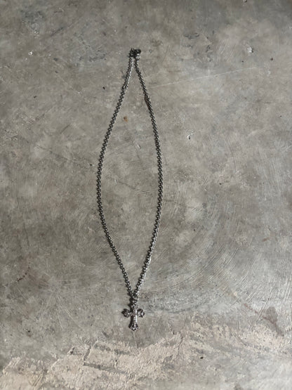 Silver cross necklace