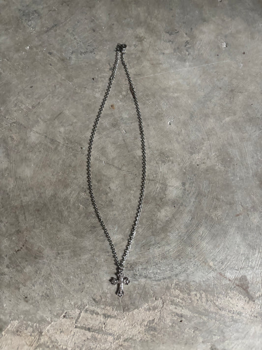 Silver cross necklace